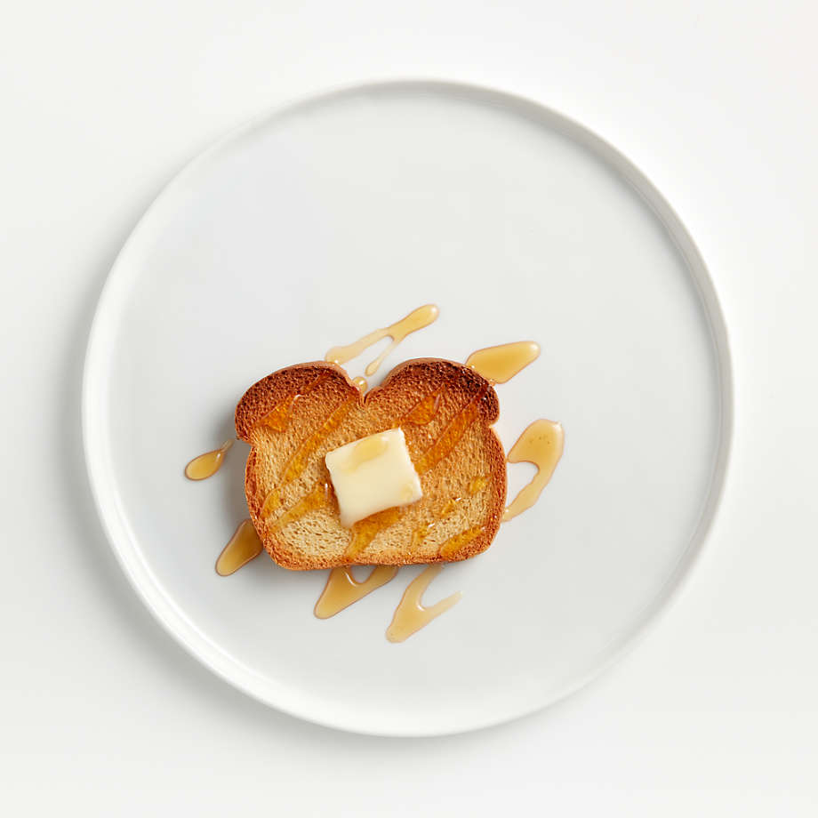 Shiny White Pro Round Porcelain Couple Dinner Plate